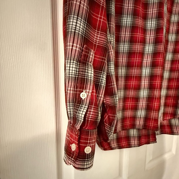 Ralph Lauren Red and Black Plaid women's Shirt - Picture 8 of 8